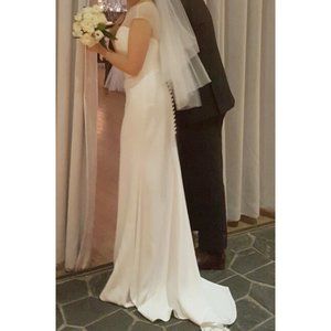 //price drop//elegant silk wedding gown